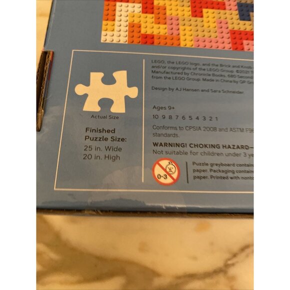 NEW Lego Playful Bricks 1000-Piece Puzzle 25" x 20" - Picture 4 of 5